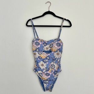 VYB Swim Abstract Floral Swimsuit
